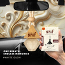 Snif Diamond Hanging Car Air Freshener with Refill Pack (White Oudh 10ml + 15ml Refill Pack)