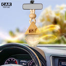 Snif Diamond Hanging Car Air Freshener with Refill Pack (White Oudh 10ml + 15ml Refill Pack)