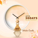 Snif Diamond Hanging Car Air Freshener with Refill Pack (White Oudh 10ml + 15ml Refill Pack)