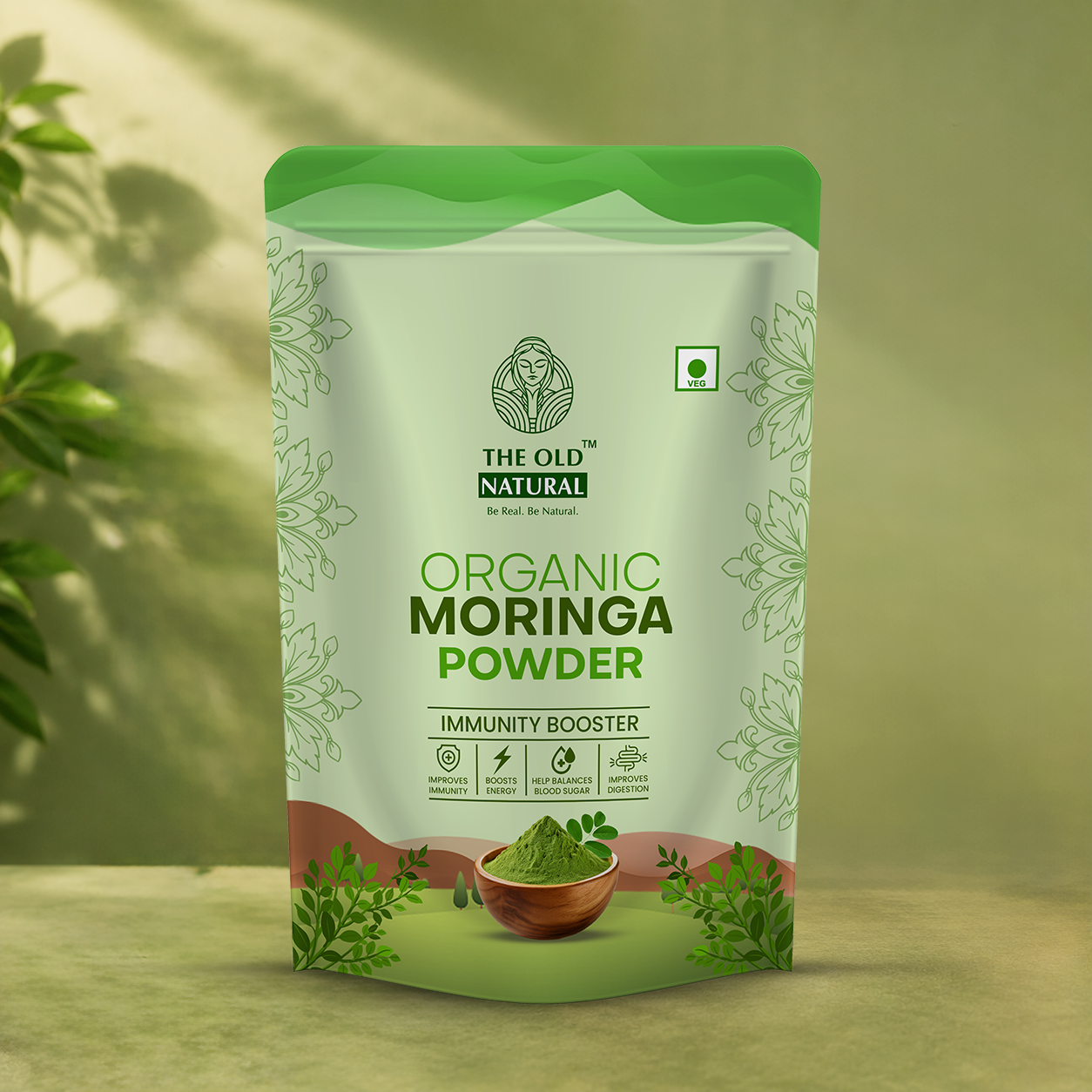 Moringa Powder – 100% Pure & Natural Moringa Leaf Powder for Energy, I