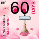 The Old Natural Snif Car Perfume With Essential Oils | Car Perfume Diffuser With 15ml Refill Pack | Blue Water, White Oudh and Plum Rose (Pack Of 3, 60ml)