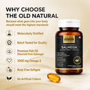 Salmega Triple Strength Salmon Omega-3 Fish Oil Capsules | EPA & DHA Support | 30 Softgel Capsules