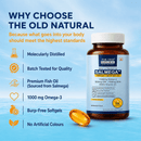 Salmega Omega-3 + Vitamin D3 Softgels | 1590mg Omega-3 with 900mg EPA, 600mg DHA & 600 IU Vitamin D3