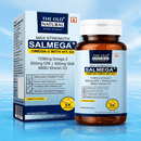 Salmega Omega-3 + Vitamin D3 Softgels | 1590mg Omega-3 with 900mg EPA, 600mg DHA & 600 IU Vitamin D3