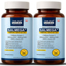Salmega Omega-3 + Vitamin D3 Softgels | 1590mg Omega-3 with 900mg EPA, 600mg DHA & 600 IU Vitamin D3