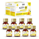 The Old Natural Nuvit D3 Vitamin D3 60000 Iu I Cholecalciferol Vitamin D3 Oil 60000 Iu Sugar Free Nano Shots I Once In A Week - 5Ml (Mango) (Pack of 2)