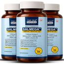 Salmega Omega-3 + Vitamin D3 Softgels | 1590mg Omega-3 with 900mg EPA, 600mg DHA & 600 IU Vitamin D3