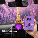 Snif Diamond Hanging Car Air Freshener with Refill Pack (Lavender Love 10ml + 15ml Refill Pack)