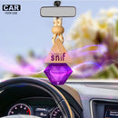 Snif Diamond Hanging Car Air Freshener with Refill Pack (Lavender Love 10ml + 15ml Refill Pack)