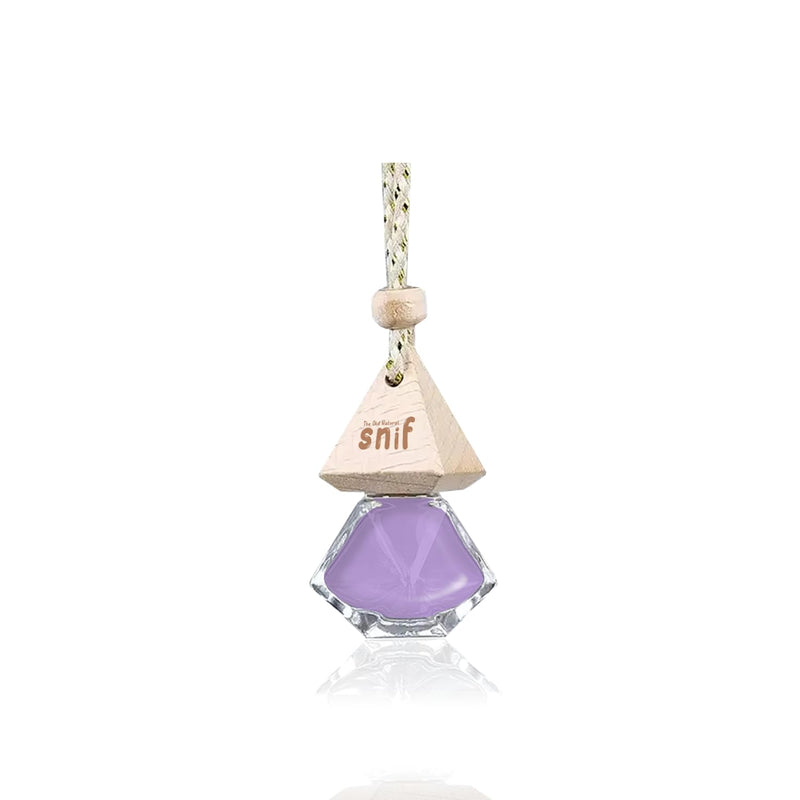 Snif Diamond Hanging Car Air Freshener with Refill Pack (Lavender Love 10ml + 15ml Refill Pack)