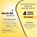 The Old Natural Nuvit D3 Vitamin D3 60000 Iu I Cholecalciferol Vitamin D3 Oil 60000 Iu Sugar Free Nano Shots I Once In A Week - 5Ml (Mango) (Pack of 2)