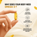 Salmega Triple Strength Salmon Omega-3 Fish Oil Capsules | EPA & DHA Support | 30 Softgel Capsules