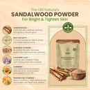 Sandalwood Powder – 100% Pure & Natural Chandan Powder | Skin Care & Face Pack | Brightens Skin, Controls Oil & Soothes Irritation | 200g