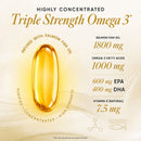 Salmega Triple Strength Salmon Omega-3 Fish Oil Capsules | EPA & DHA Support | 30 Softgel Capsules