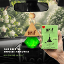Snif Diamond Hanging Car Air Freshener with Refill Pack (Jazzy Jasmine, Breezy blue, White Oudh 10ml + 15ml Refill Pack)