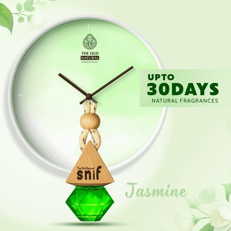 Snif Diamond Hanging Car Air Freshener with Refill Pack (Jazzy Jasmine, Breezy blue, White Oudh 10ml + 15ml Refill Pack)