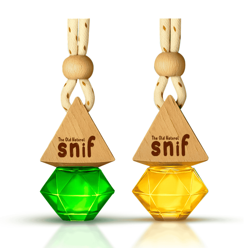 Snif Diamond Hanging Car Air Freshener with Refill Pack (Jazzy Jasmine, Breezy blue, White Oudh 10ml + 15ml Refill Pack)