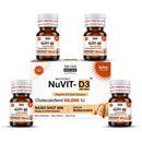 NuVit D3 60K iu Shots ( 5ml*4 Shots ) | Pack of 2 | Sugar Free | Butterscotch Flavour