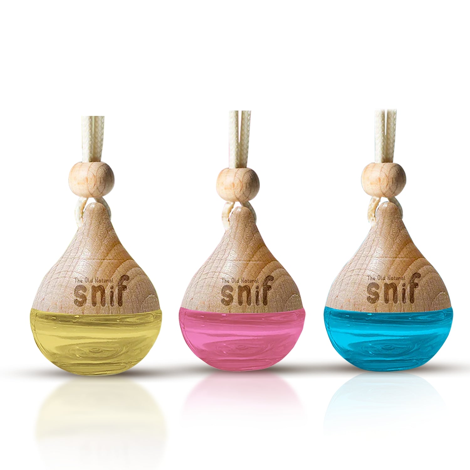 Blue Water Car Air Freshener with Essential Oil (Pack of 1)