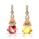 Snif Diamond Hanging Car Air Freshener with Refill Pack (Lavish Musk 10ml + 15ml Refill Pack)