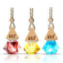 Snif Diamond Hanging Car Air Freshener with Refill Pack (Lavish Musk 10ml + 15ml Refill Pack)