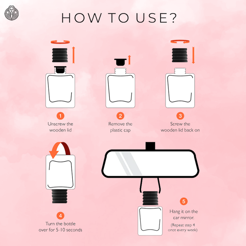 The Old Natural Moods Car Perfume with Essential Oils Fragrance (Box Packaging)