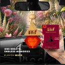 Snif Diamond Hanging Car Air Freshener with Refill Pack (Lavish Musk 10ml + 15ml Refill Pack)
