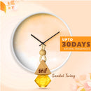 Snif Diamond Hanging Car Air Freshener with Refill Pack (Sandal Twig 10ml + 15ml Refill Pack)
