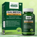 The Old Natural Salmega Veg Omega 3 |1600mg Marine Algae Omega | 450mg EPA & 150mg DHA | Vegetarian Omega 3 | Algal DHA | Plant Based | No Fish Oil Used Capsules for Men & Women - 60 Veg Capsules