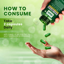 The Old Natural Salmega Veg Omega 3 |1600mg Marine Algae Omega | 450mg EPA & 150mg DHA | Vegetarian Omega 3 | Algal DHA | Plant Based | No Fish Oil Used Capsules for Men & Women - 60 Veg Capsules