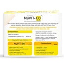 Nuvit D3 60K iu Shots ( 5ml*4 Shots ) | Pack of 2 | Sugar Free | Mango Flavour