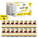 Nuvit D3 60K iu Shots ( 5ml*4 Shots ) | Pack of 2 | Sugar Free | Mango Flavour