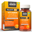 The Old Natural Nuvit-D3 Vitamin D3 + K2 (MK-7) Tablets | Plant-Based Veg D3 (Lichen) | Supports Bone, Teeth & Immunity | Helps Calcium Absorption | 120 Tablets