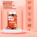 The Old Natural Biotin 10000mcg Enhanced Hair, Skin & Nails Health Veg Tablets for Radiant Beauty & Vitality (60 Tablets) (Pack of 1)