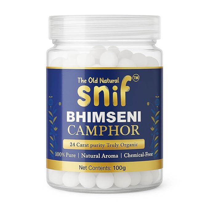 Snif® Bhimseni Camphor with Electric Diffuser | for Burning Camphor, Essential Oils & Dhoop | Multipurpose Fragrance Diffuser Combo