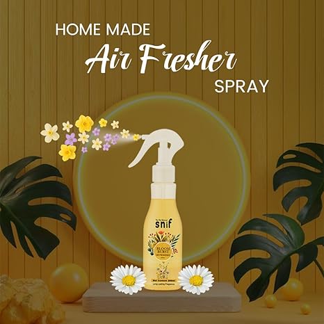 Snif Bloom Burst Room Air Freshener | Long Lasting Fragrance with Essential Oils1000+ Sprays | No Gas, Essential Oil Formula (Bloom Burst 200ml)