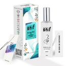 The Old Natural Spray Car Perfumes with Essential Oils Fragrance in Glass bottle with 2 Hanging Tags | Car Air Fresheners 50ml (Breezy Blue)