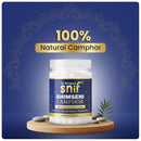 Snif Bhimseni Camphor Tablets | 100% Pure & Natural Camphor from Pine Tree Extract | Ideal for Pooja, Diffusers, Meditation & Aarti (100g)