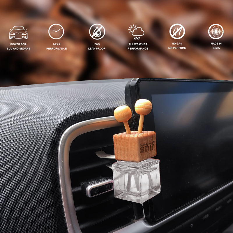 White Oudh Premium Car Perfume 10ml Long-Lasting Oudh Car Air Freshe