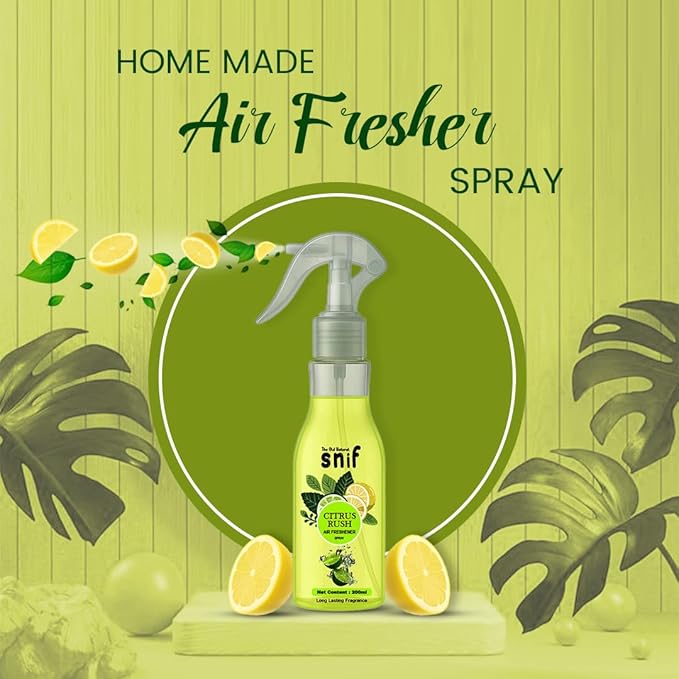 The Old Natural Snif Citrus Rush Room Air Freshener | Long Lasting Fragrance with Essential Oils 1000+ Sprays | Room & Car Freshener (Citrus Rush 200ml)