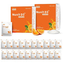 The Old Natural Vitamin D3 Granules | 10 * 1gm Sachets Cholecalciferol Vitamin D Supplement - Orange Flavor - (Pack Of 2)