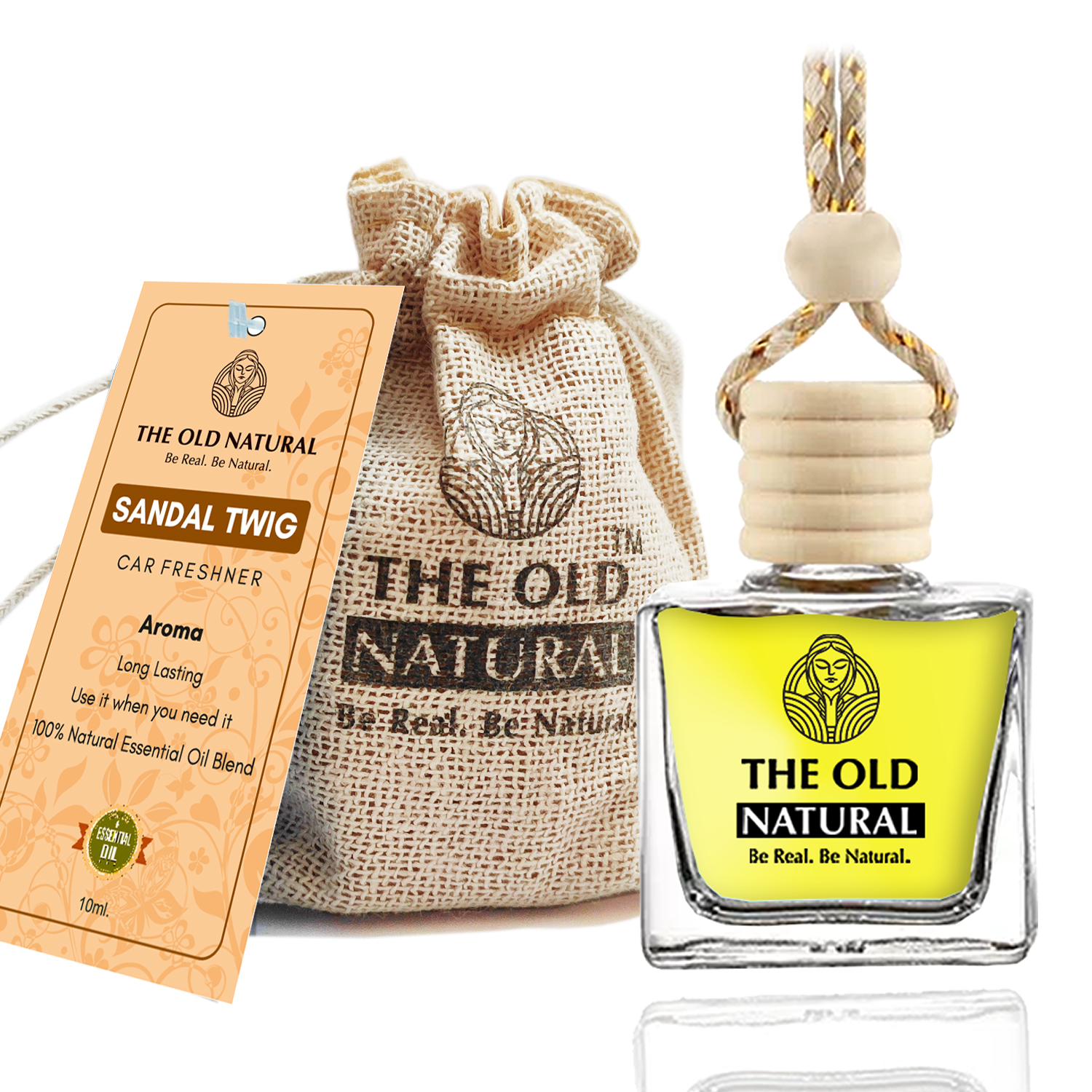 The Old Natural Sandal Twig Car Air Freshener