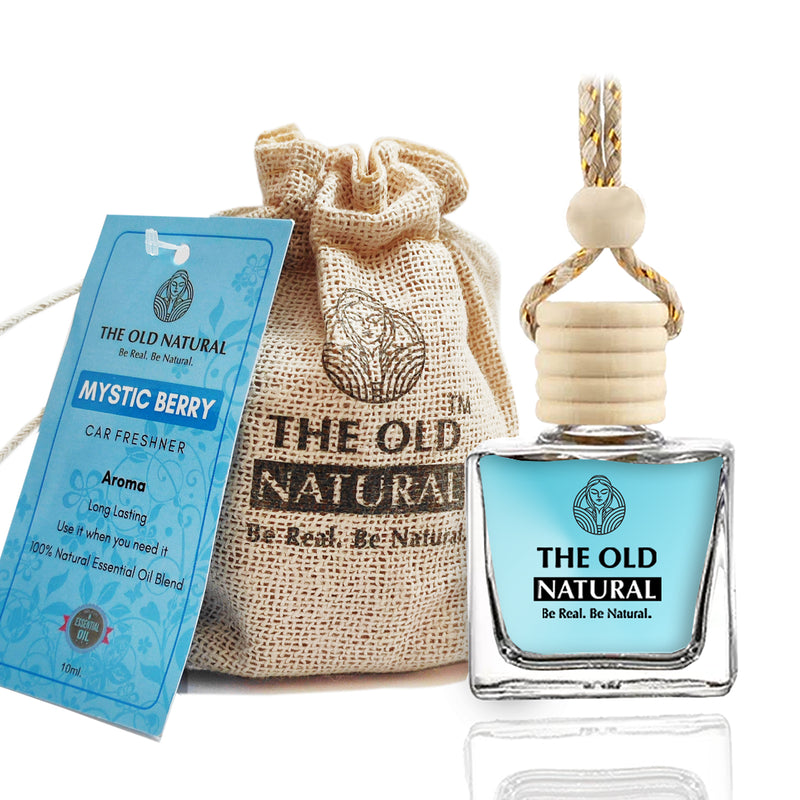 The Old Natural Car Air Freshener with Essential Oils Fragrance in Gla