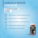 Liver Detox Milk Thistle Supports Liver Repair, Alcohol Detox - 60 Tablets (Pack of 1)