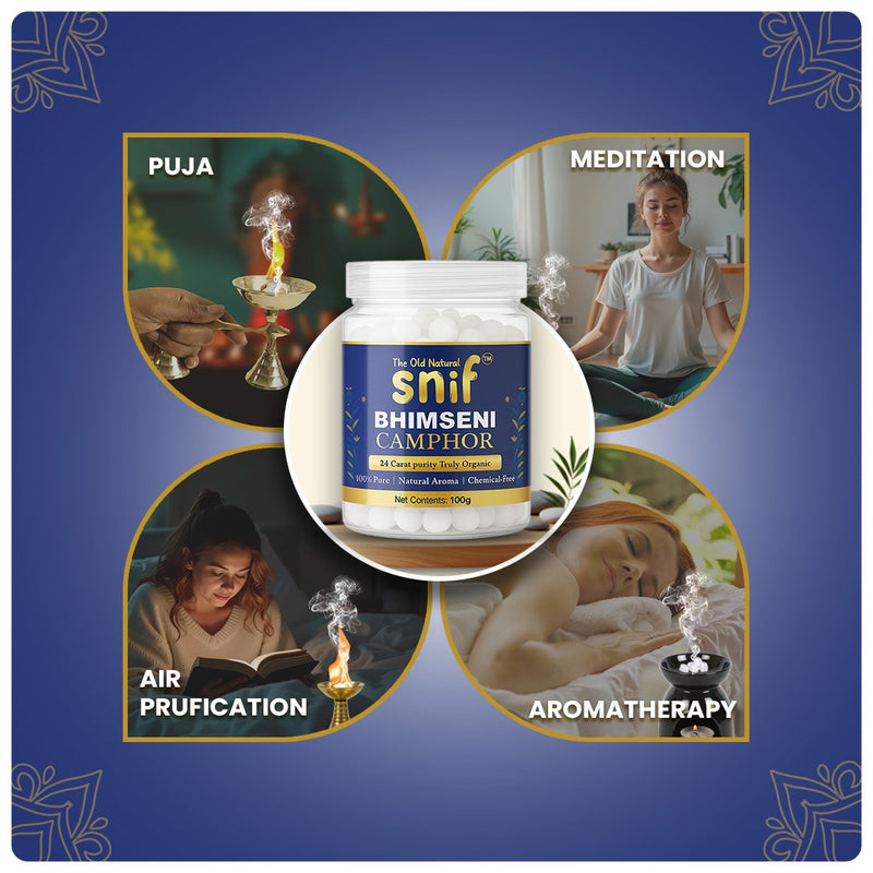 The Old Natural Snif® Bhimseni Camphor with Electric Diffuser | Parent (Diffuser Machine, 1)
