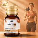 Nuvit D3 60K iu Shots ( 5ml*4 Shots ) Pack of 2, Sugar Free, Butterscotch Flavour.