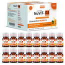 NuVit D3 60K iu Shots ( 5ml*4 Shots ) | Pack of 2 | Sugar Free | Orange Flavour