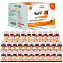 NuVit D3 60K iu Shots ( 5ml*4 Shots ) | Pack of 2 | Sugar Free | Orange Flavour