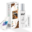 The Old Natural Spray Car Perfumes with Essential Oils Fragrance in Glass bottle with 2 Hanging Tags | Car Air Fresheners 50ml (White Oudh)