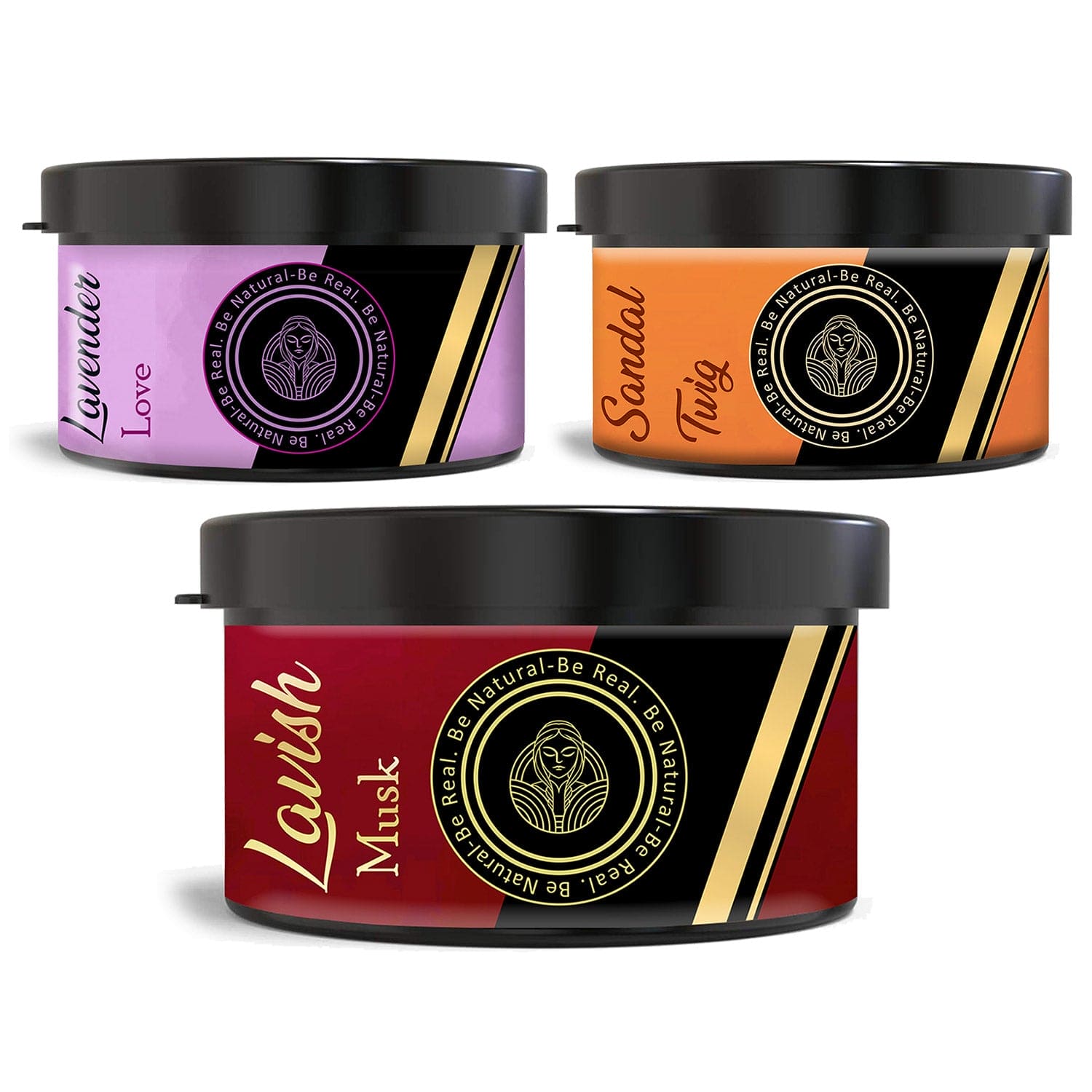 Natural Car Perfume (3-In-1 Combo) Lavish Musk + Lavender Love + Sandal Twig